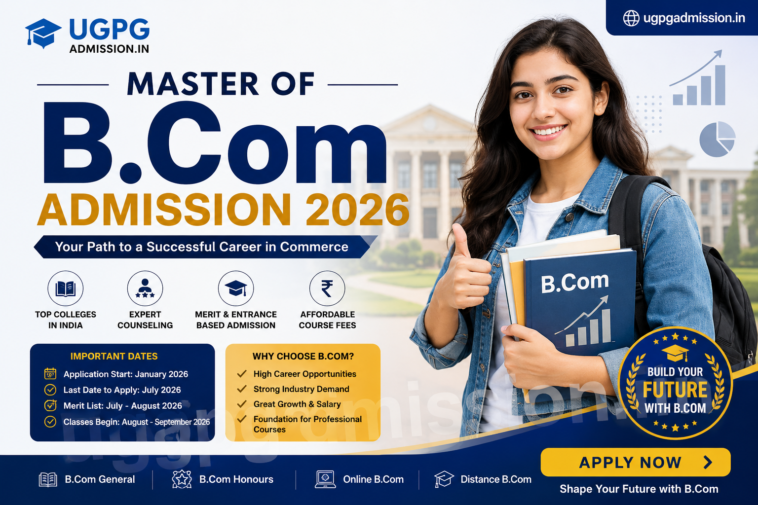 B.com admission 2026