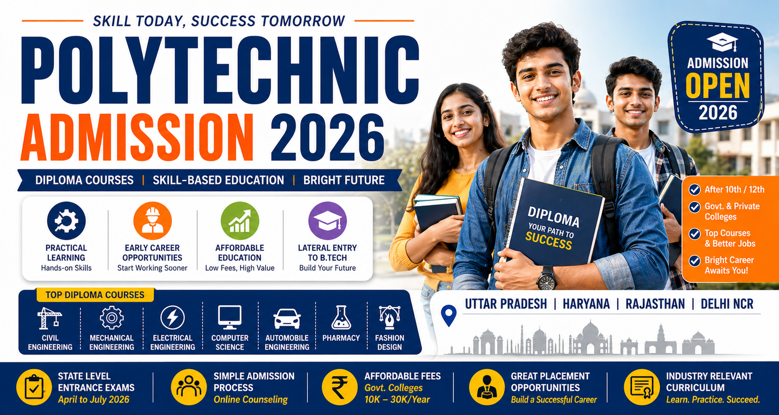 Polytechnic Admission 2026 | Fees, Eligibility, Colleges Guide